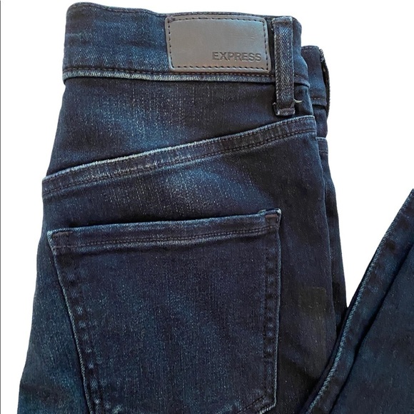 Express NWT High Rise Denim Perfect Legging Jeans - Picture 2 of 7